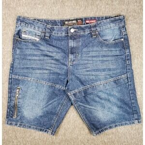 Echo Unltd. Shorts Mens 38 Jean Relaxed Fit Y2K Hip Hop Street Wear Skater
